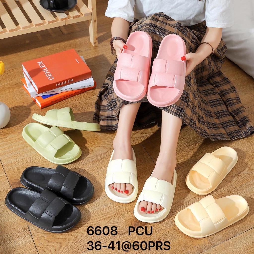 MlNlSO Sandal Jelly Korean Import Jelly Soft Slipper Anti Slip Elastic Empuk PVC niice so