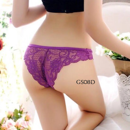 [READY STOCK] PAKAIAN DALAM WANITA SEXY CD G STRING LACE UNGU GS08D