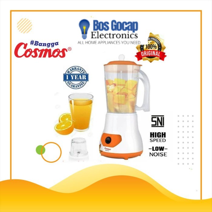 Blender Cosmos 2 in 1 Asli Blender Kosmos 2in1 [Stainless][Plastik][1 Liter]