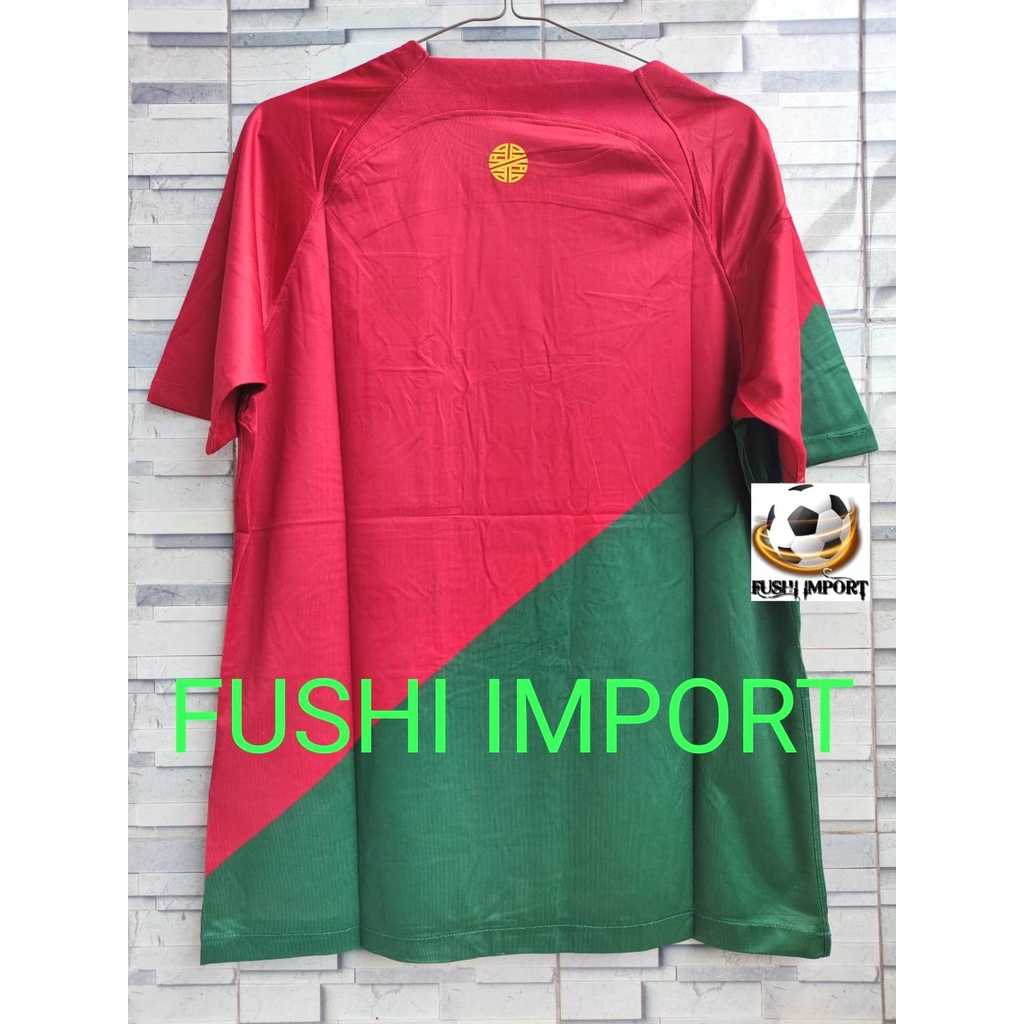 Setelan Jersey Baju Bola Portugal Home World Cup Piala Dunia 2022 ( Fullset Satu Set ) Grade Ori