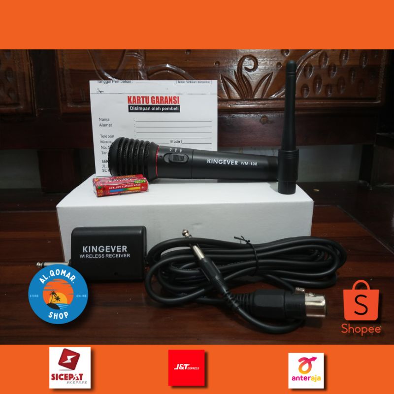 MIC KINGEVER ORIGINAL WIRELESS WM198 - SUARA MERDU