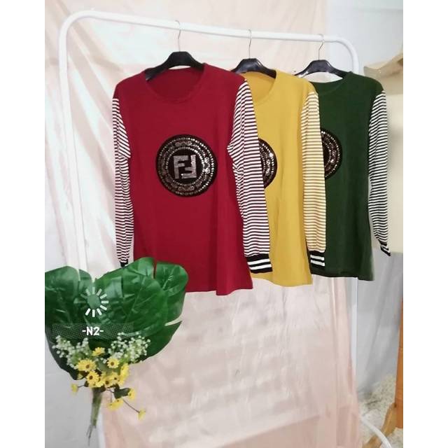 Tunik fendi - atasan impor - tunik import - tunik murah - atasan wanita