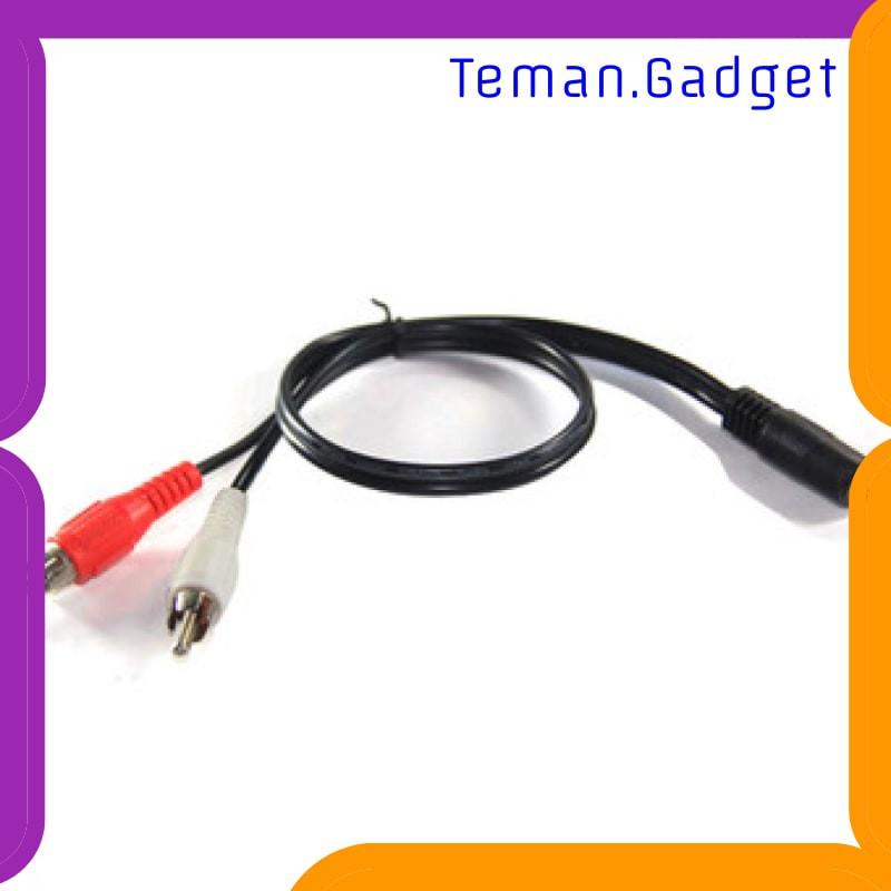 TG-AI193 Kabel Adaptor Audio 3.5mm Female ke RCA Male HiFi 40cm