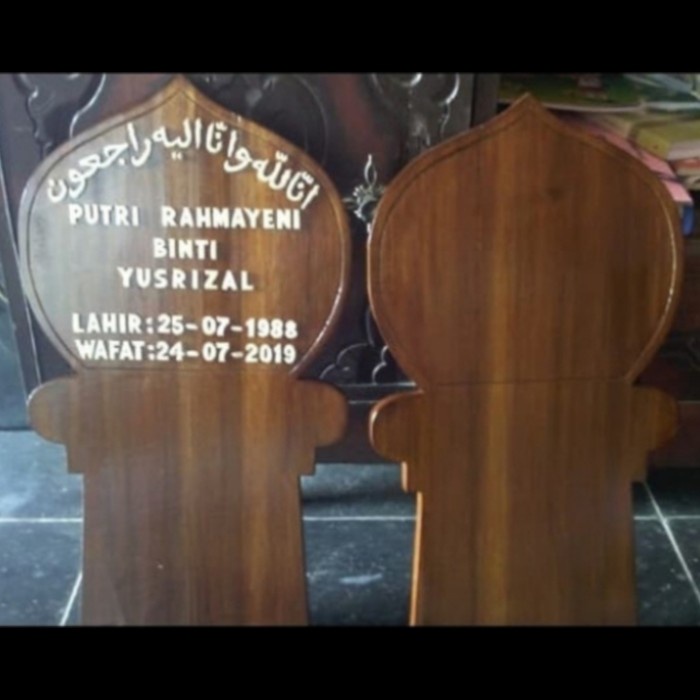 

papan nisan sepasang atas dan bawah promo