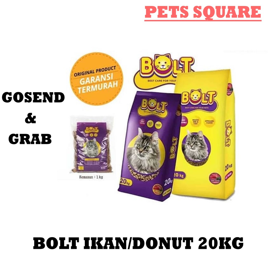 BOLT IKAN/DONAT/SALMON/KITTEN SALMON 20KG (GOSEN/GRAB)