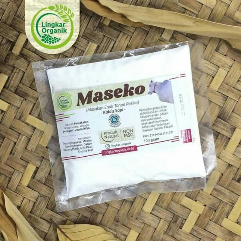 

maseko sapi refill bumbu penyedap organik penganti vetsin 100g by lingkar organik