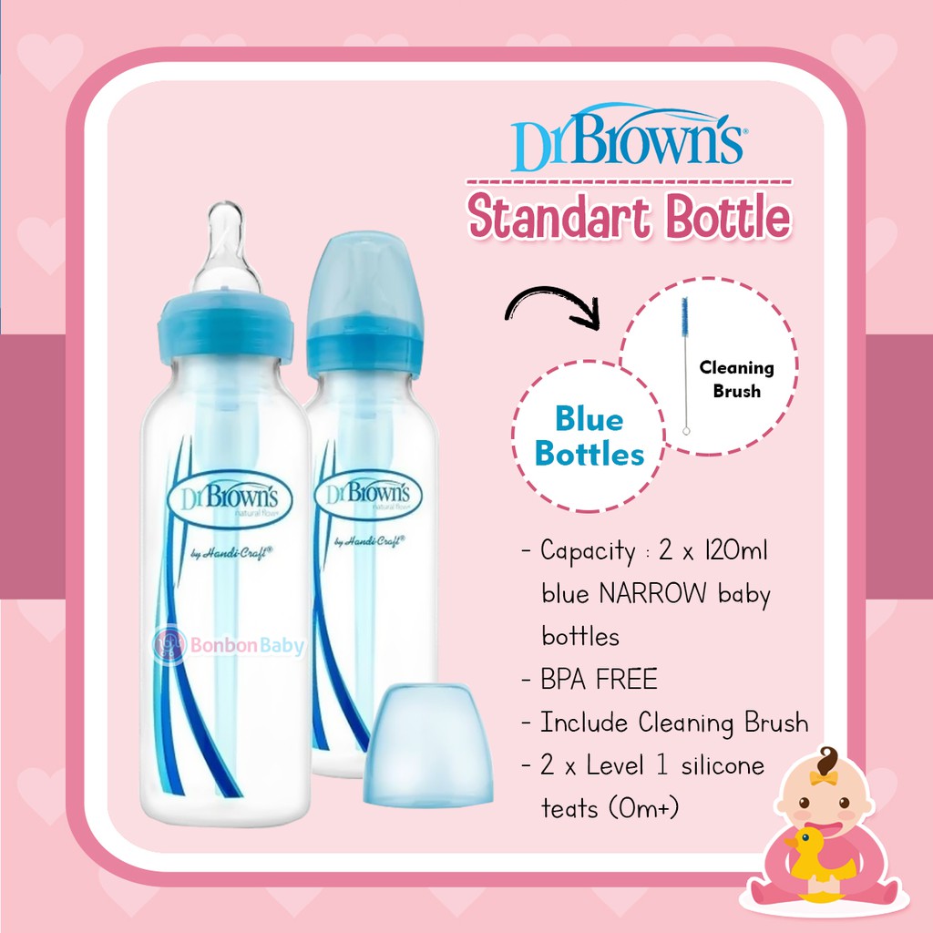 Dr Brown's botol option 120ml blue 42405