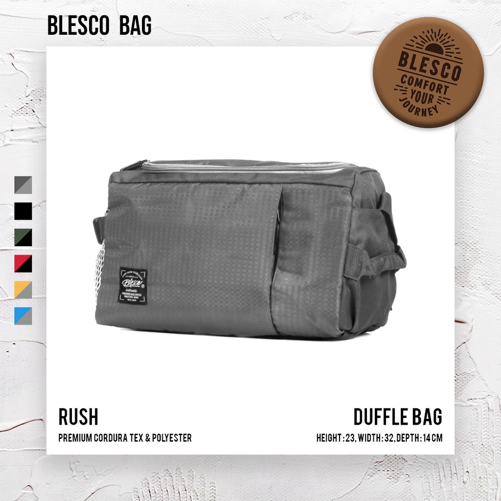 Tas Olahraga Gym Tas Fitness Warna Grey - Blesco Rush