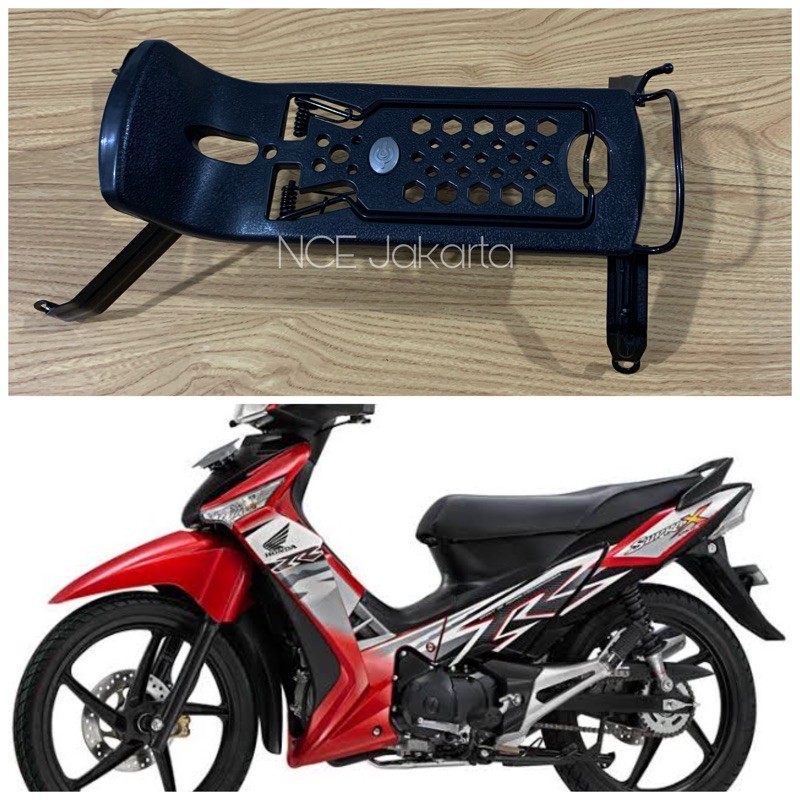 DUDUKAN BESI BARANG BAGASI TENGAH SUPRA X 125 TAHUN 2005 SAMPAI 2013