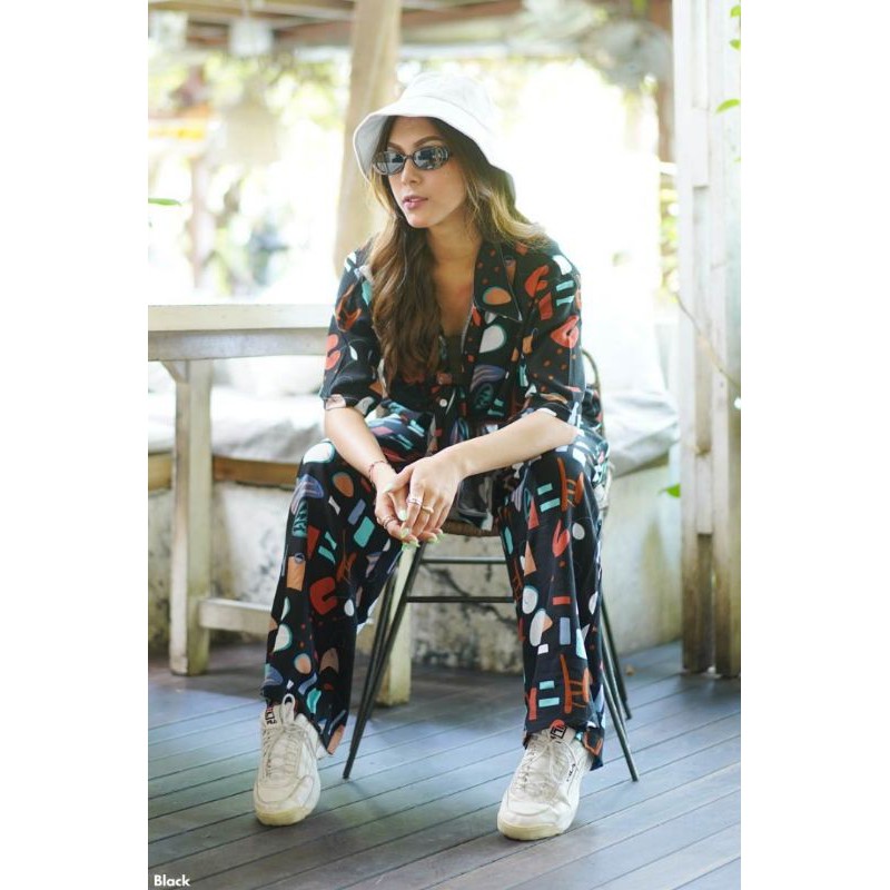 shortsleeve  viscose set piyama pajamas wanita