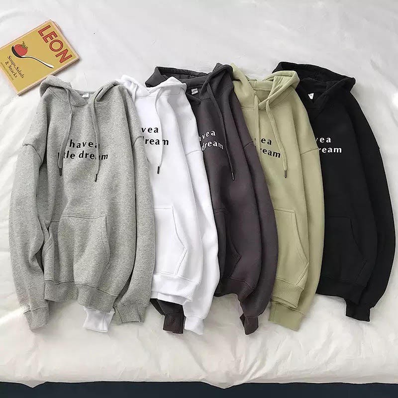 I HAVE LITTLE DREAM SWEATER SWEATSHIRT HOODIE BAJU ATASAN OUTER PRIA WANITA CASUAL KOREA STYLE KEKIN