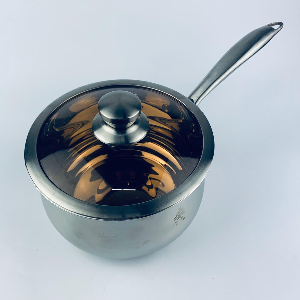 POT STAINLESS STEEL MILK PAN MENTEGA/KOPI SUSU HANGAT 18CM WEIBAO