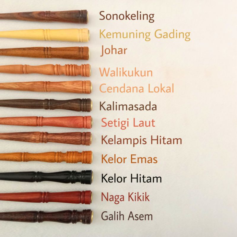 Once Pipa Motif Profil Panjang 15cm Varian 12 Kayu ORIGINAL!!!