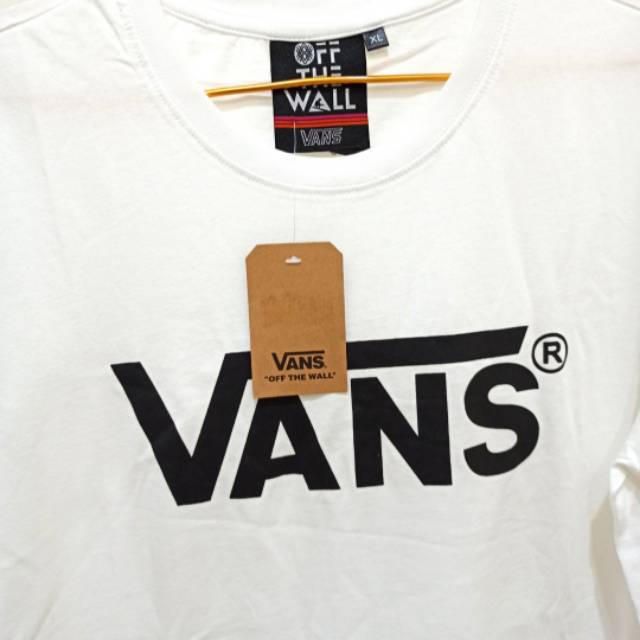Vans off the wall white t-shirt kaos