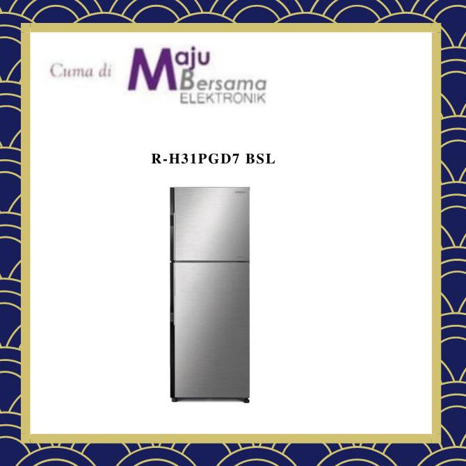 KULKAS 2 PINTU HITACHI TYPE R-H31PGD7 BSL (Brilliant Silver)