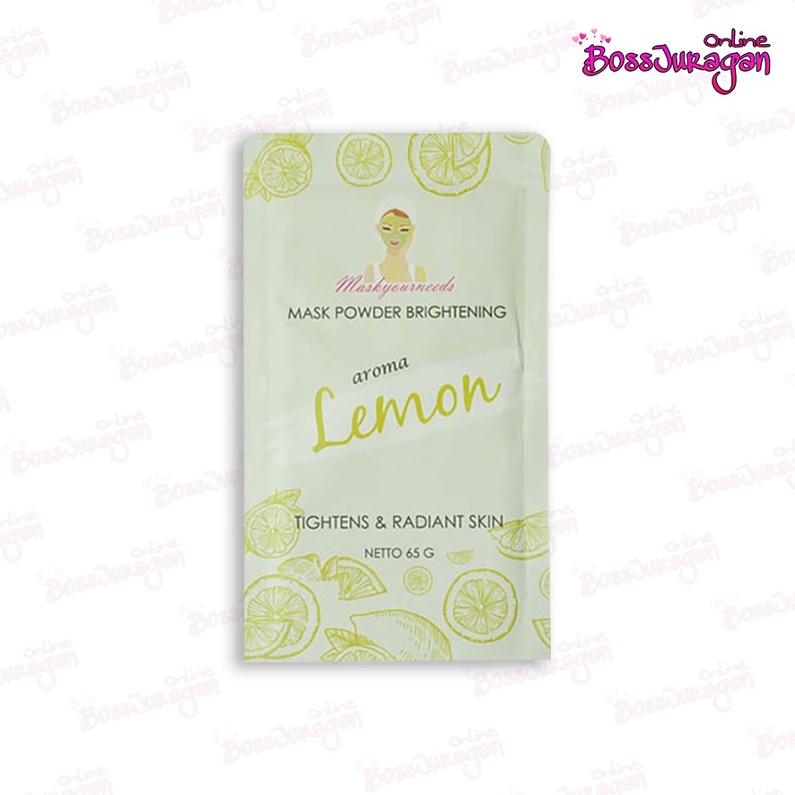 (BOSS) MASKER Maskyourneeds LEMON BPOM 65G