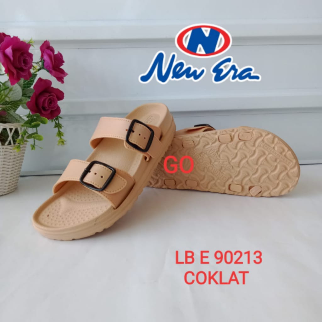 BB NEW ERA LB E 90213 Sandal Karet Wanita Terbaru Sendal Karet Selop Ban Dua