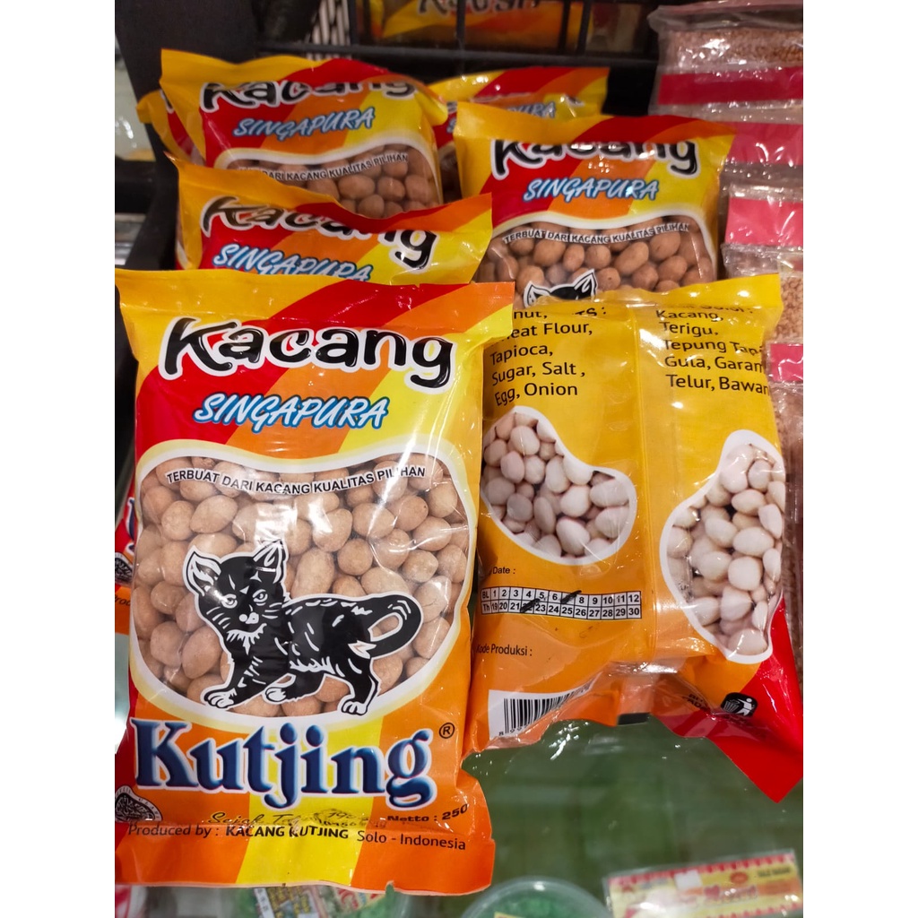 

Kacang ATOM Singapura CAP Kutjing 250gr Oleh oleh Khas Solo