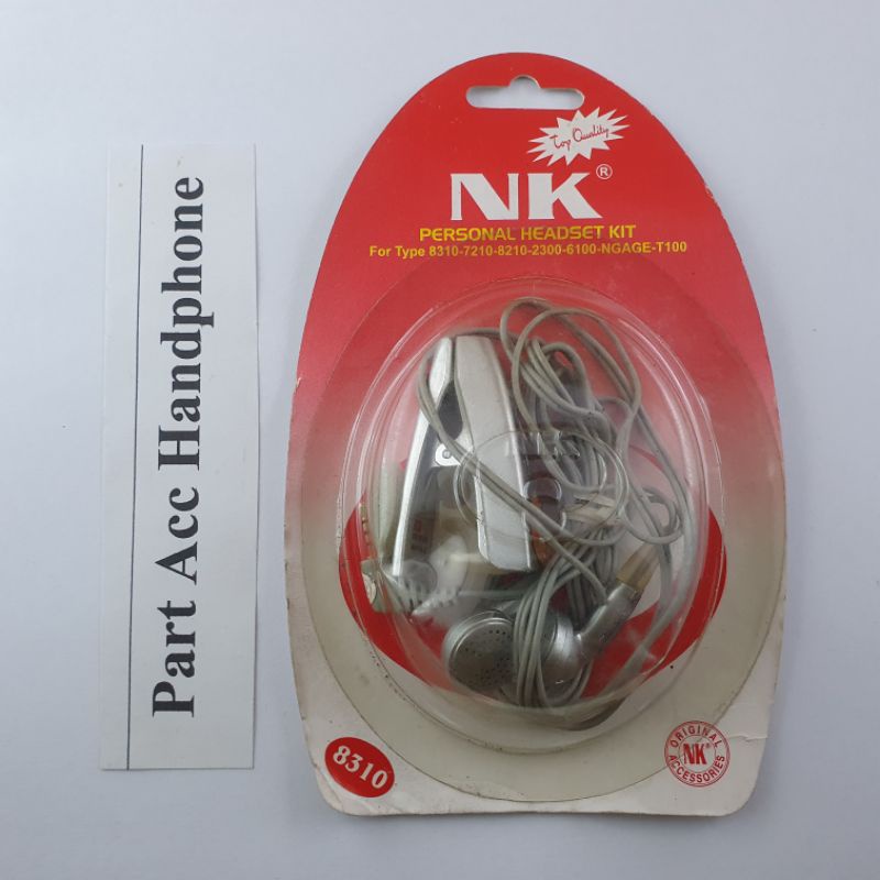earphone handsfree Headset nokia 8310 8250 2300 3310 3315 3330 ngage qd n gage qd original NK