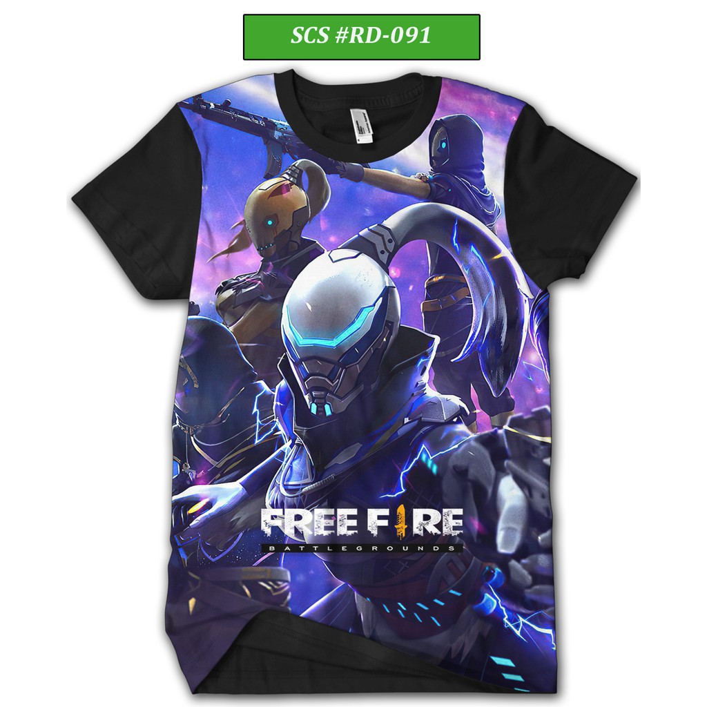 kaos anak remaja dewasa Free fire murah&keren#RD-091