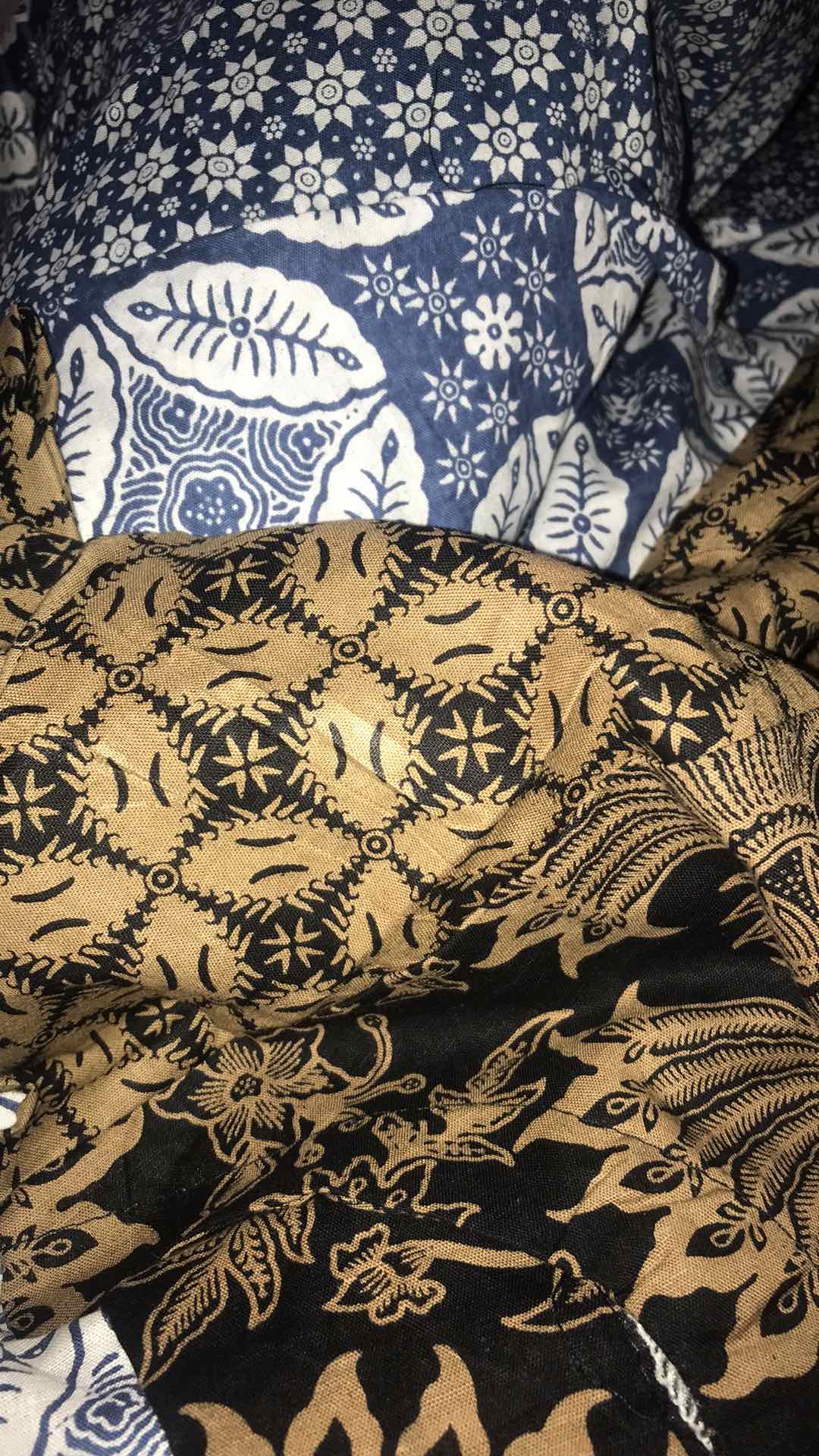 Tey-17 Batik Wanita Asj Sa Hrb026 Kenongo Kemeja Tosca Pendek