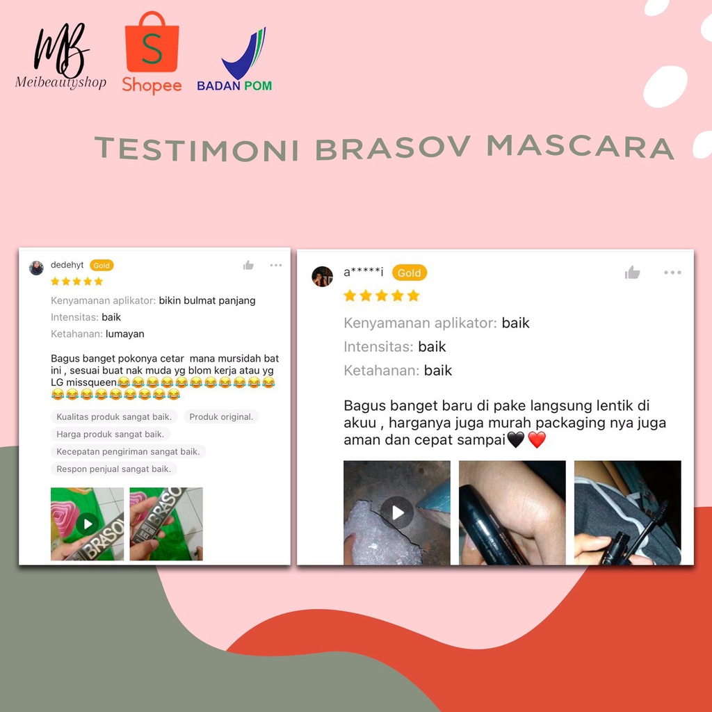 BRASOV (✔️BPOM) Mascara Black 8g | maskara hitam