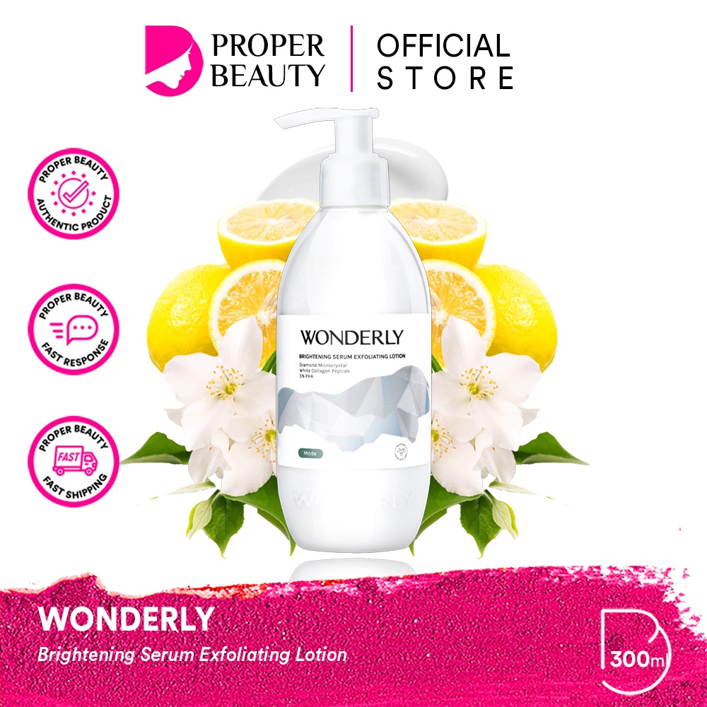 WONDERLY Brightening Serum Exfoliating Lotion Mode Indonesia / Diamond Microcrystal White Collagen P