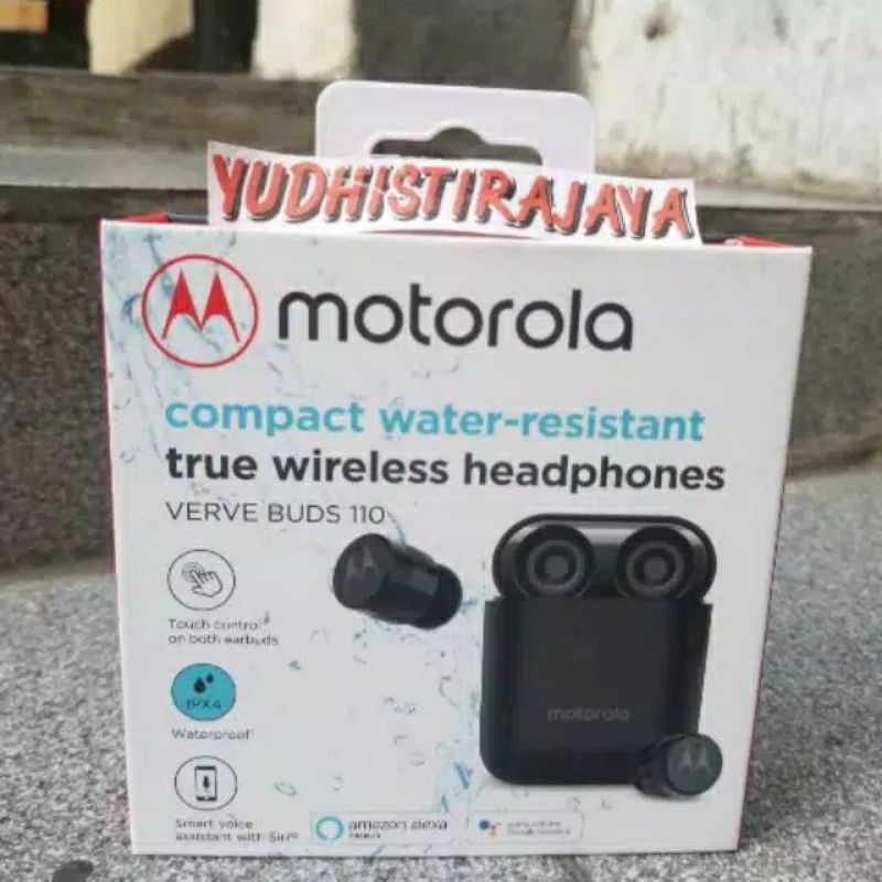 Motorola Verve Buds 110 Original Earphone TWS Compact Water Resistant