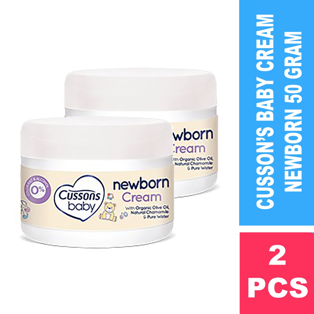 [ 2 PCS ] Cussons Baby Newborn Cream - Krim Bayi 50gr X 2