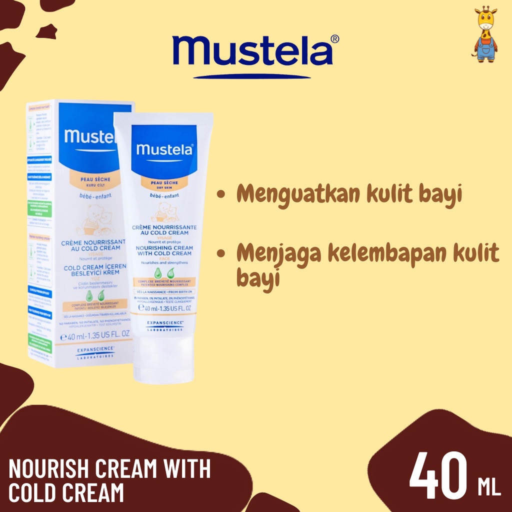 Mustela Nourish Cream With Cold Cream 40ml