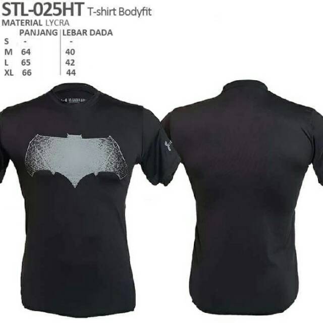 Kaos sport fitness bodyfit Batman