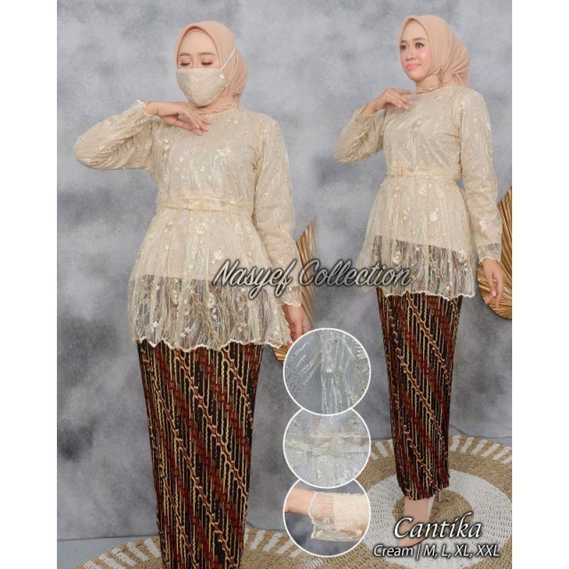 setelan kebaya wanita/kebaya modern/kebaya wisuda/kebaya pesta/kebaya SET KEBAYA TULLE MARSYA - KEBAYA WISUDA  - MODEL KEBAYA KEKINIAN OUTFIT PESTA CANTIK DAN MODERN