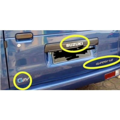 paket stiker body carry GRV stiker samping pintu dan depan 1.5 stiker belakang grv 1.5 dan suzuki