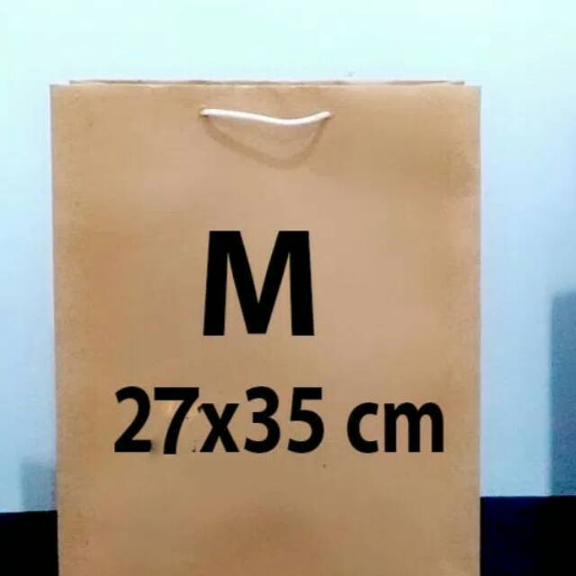 

Paper bag coklat polos ukuran M