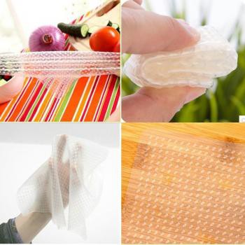 Silicone Stretch Fresh Food Cling Film Protection / Silikon Pelindung Makanan