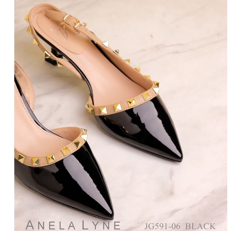 ANELA LYNE BOBBIJO SEPATU ROCKSTUD GLOSY G591-06 ORIGINAL