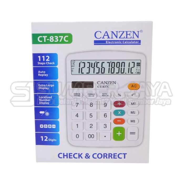 

KALKULATOR CANZEN CT-837C Electronic calculator CANZEN CT 837 C