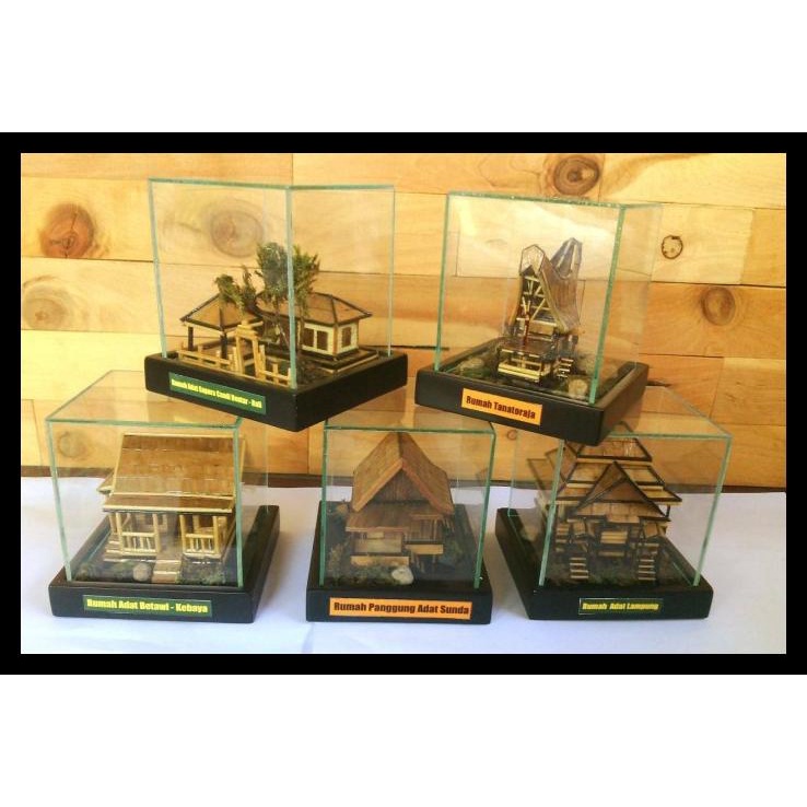 TERBARUU miniatur rumah adat indonesia 34 provinsi COD