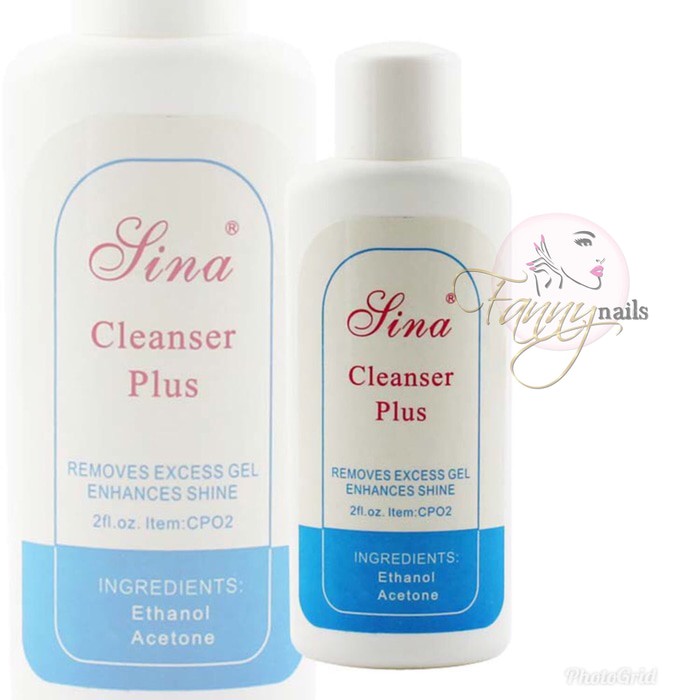 Sina Lina cleanser plus uv 58ml gel cleanser / cairan pembersih kutek gel nailart nail art