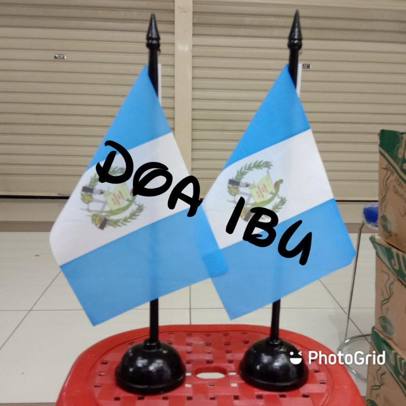 

best seller tiang kayu meja+bendera GUATEMALA ready stock