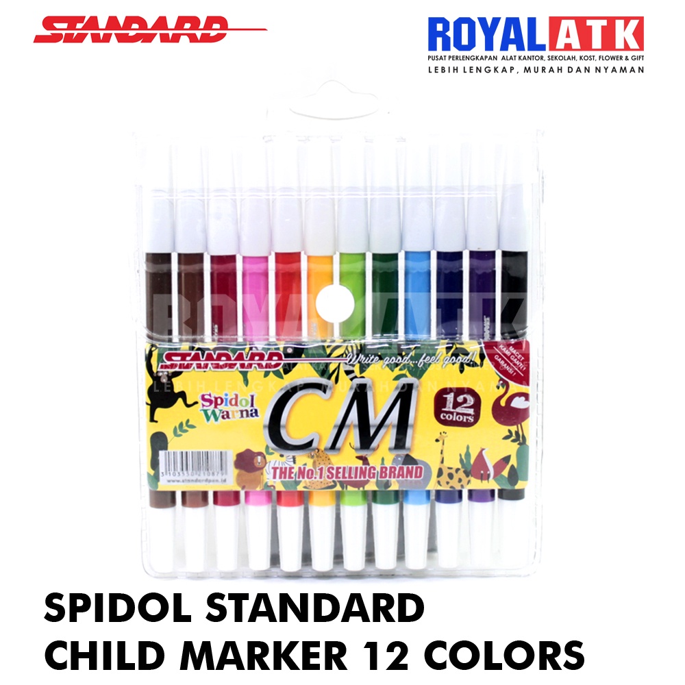 

Spidol Warna Standard Child Marker 12 Warna CM 2