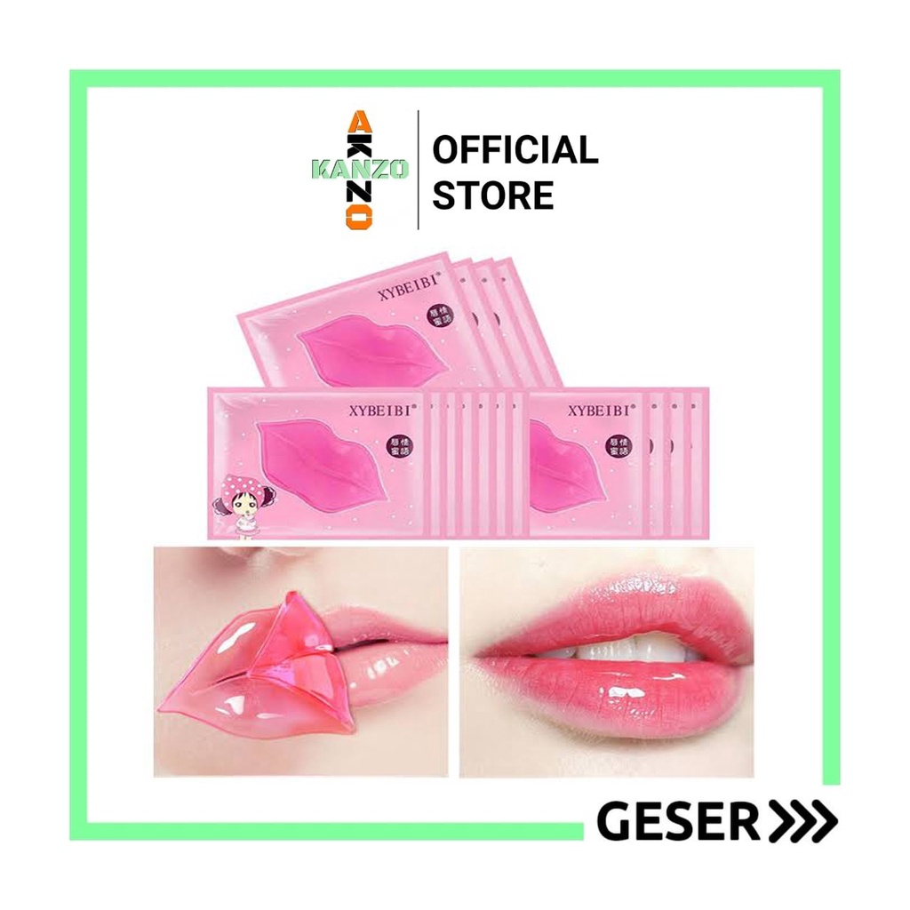 Kanzo - Masker Bibir Lipmask Collagen / Collagen Moisturizing Lips / Lip Mask Anti Drying and Desalination Lips