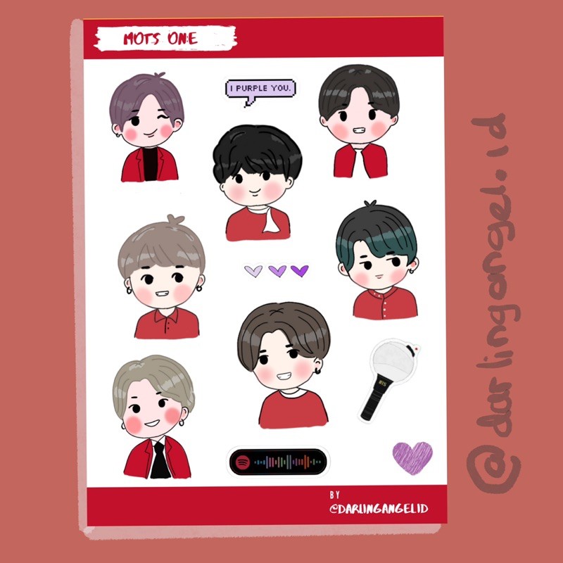 (COD) BTS Stiker map of the soul ON:E Edition sticker set