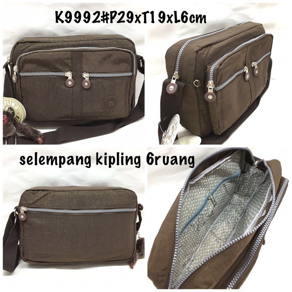 TAS KIPLING SELEMPANG K9992#6 RUANG#SUPER QUALITY