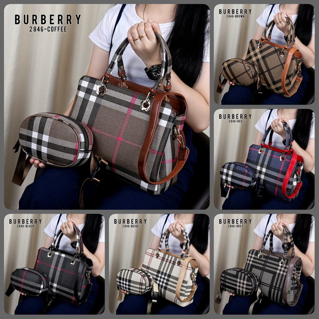 Tas import New Burberry Bag 2in1 (ada 2tali) Seri 2846