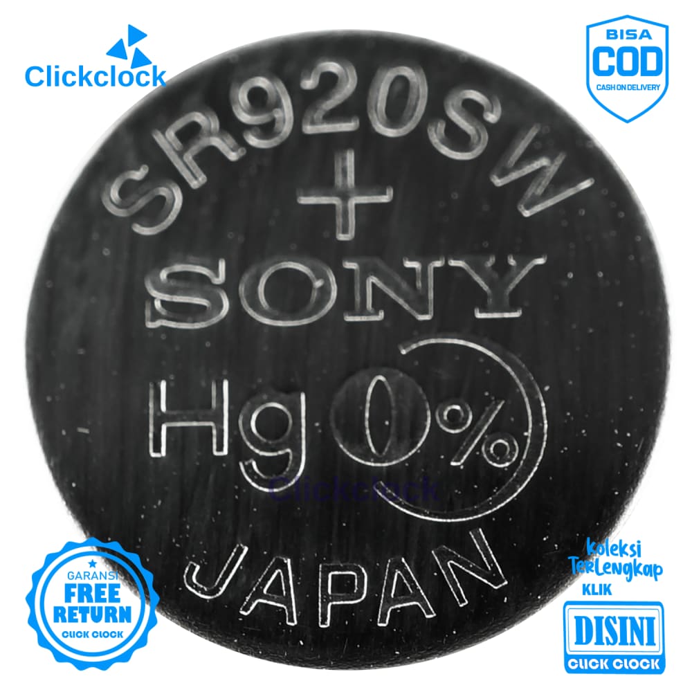 Batu Baterai Jam Tangan Sony 371 920    Batre Silver Awet Original