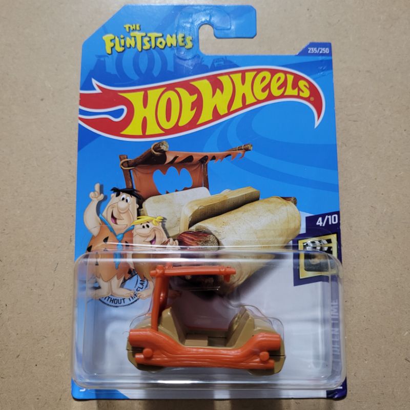 HOT WHEELS THE FLINTSTONES FLINTMOBILE / HW SCREEN TIME [ BROWN ]
