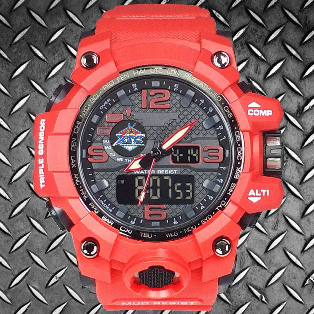 (Istimewa Bossque) Jam XTC Double Time Full Merah (Exclusive)