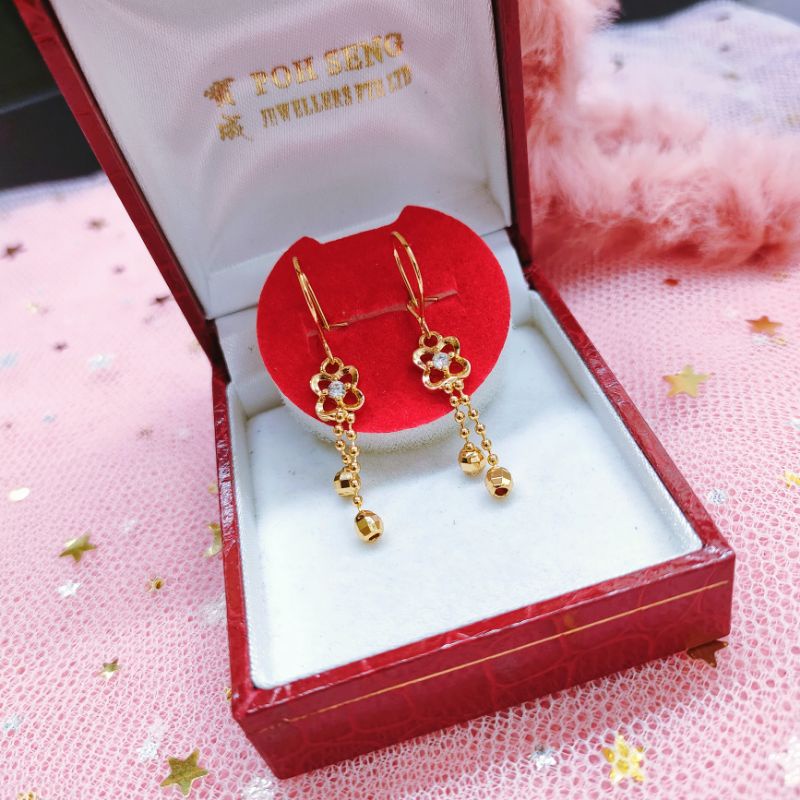 Anting Jurai Wanita Titanium Anti Karat Lapis Emas Jewelry128731