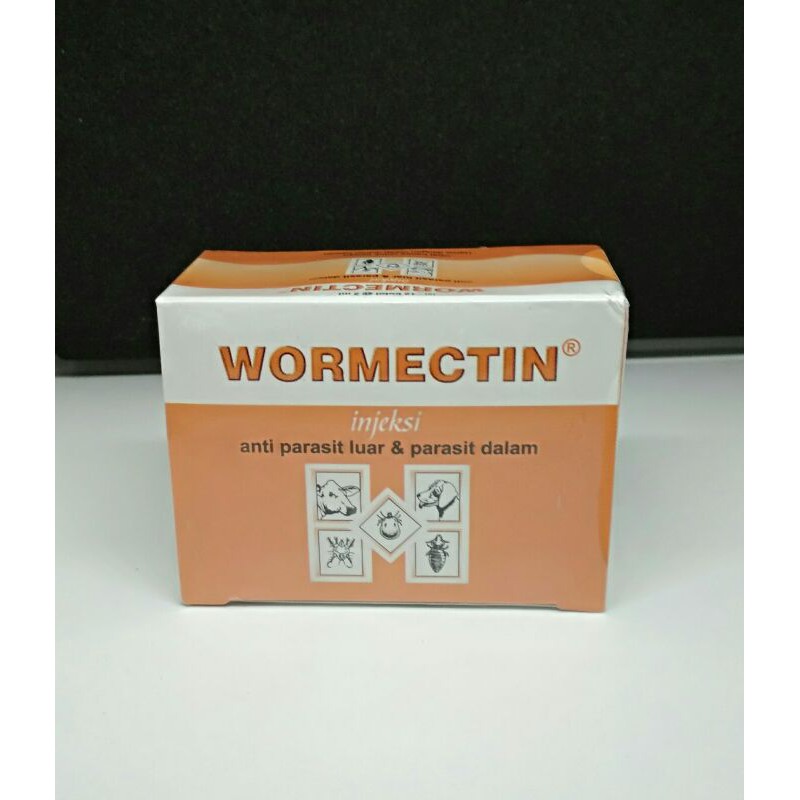 Wormectin 2ml isi 12 biji